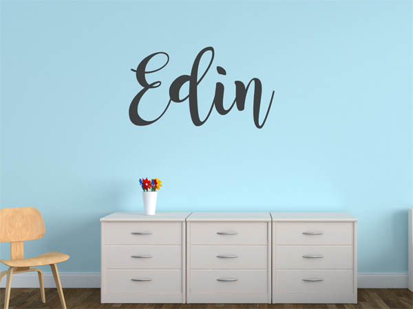 Wandtattoo Edin in Handschrift