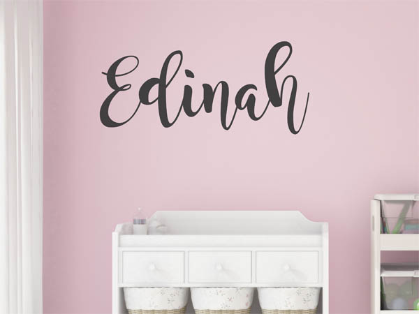 Wandtattoo Edinah in Handschrift