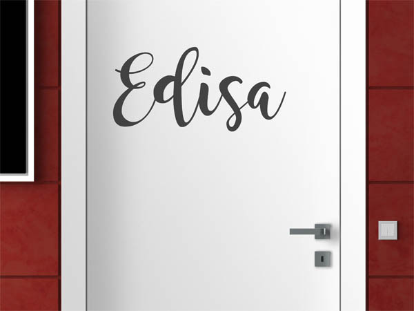 Wandtattoo Edisa in Handschrift