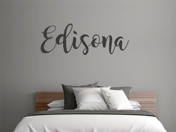 Wandtattoo Edisona in Handschrift