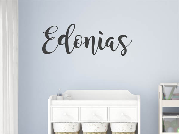 Wandtattoo Edonias in Handschrift