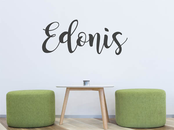Wandtattoo Edonis in Handschrift