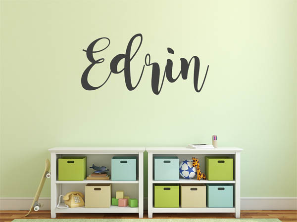 Wandtattoo Edrin in Handschrift