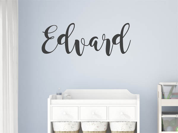 Wandtattoo Edvard in Handschrift