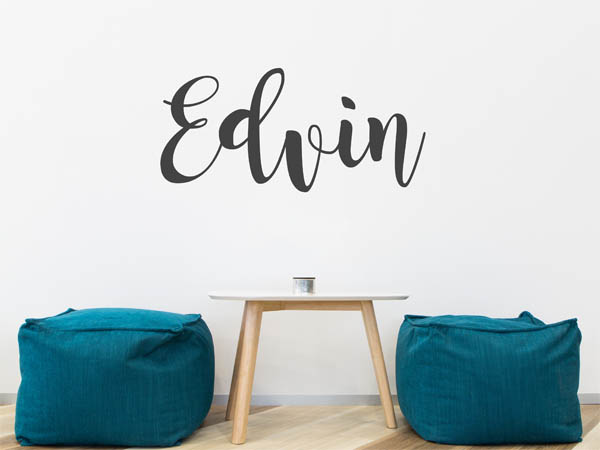 Wandtattoo Edvin in Handschrift