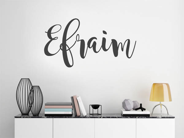 Wandtattoo Efraim in Handschrift