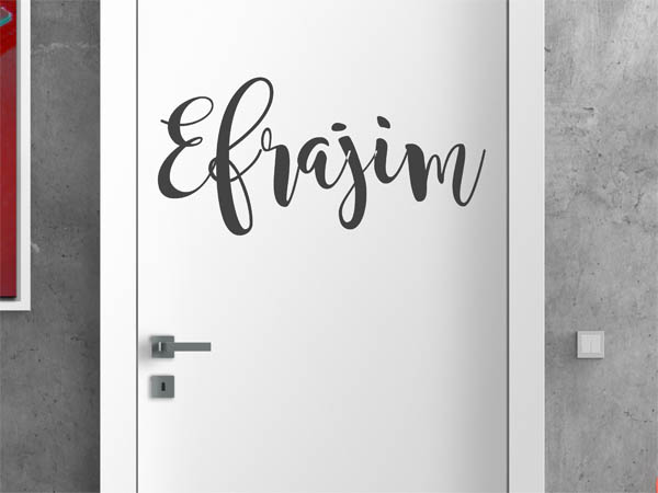 Wandtattoo Efrajim in Handschrift