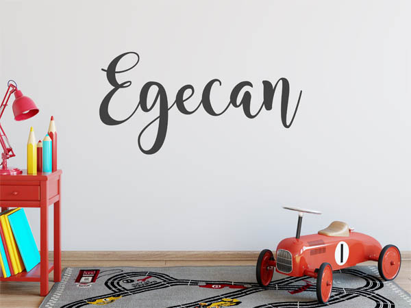 Wandtattoo Egecan in Handschrift