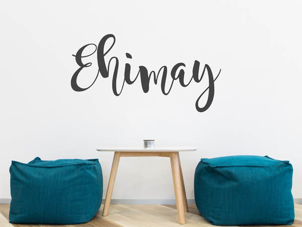Wandtattoo Ehimay in Handschrift