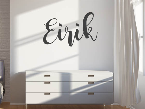 Wandtattoo Eirik in Handschrift