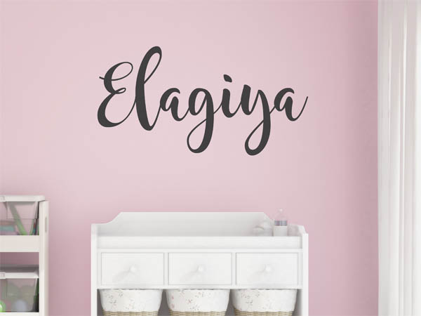 Wandtattoo Elagiya in Handschrift