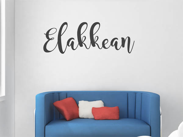 Wandtattoo Elakkean in Handschrift