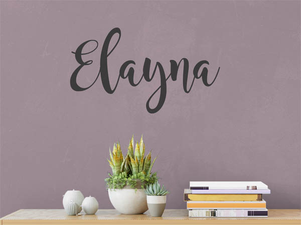 Wandtattoo Elayna in Handschrift