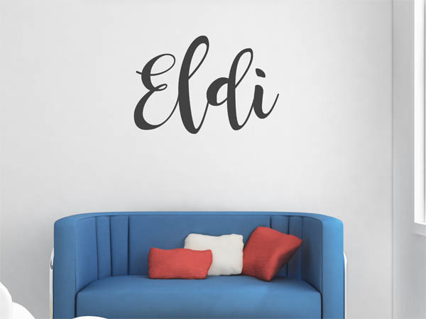 Wandtattoo Eldi in Handschrift