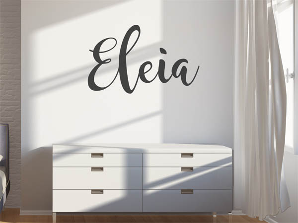Wandtattoo Eleia in Handschrift