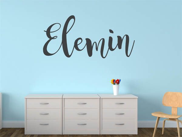Wandtattoo Elemin in Handschrift