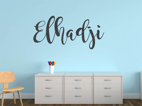 Wandtattoo Elhadji in Handschrift