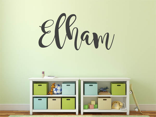 Wandtattoo Elham in Handschrift
