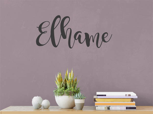 Wandtattoo Elhame in Handschrift