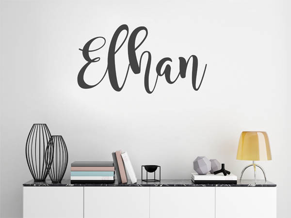 Wandtattoo Elhan in Handschrift