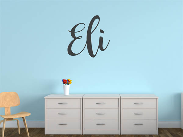 Wandtattoo Eli in Handschrift