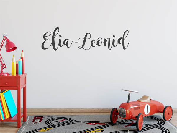 Wandtattoo Elia-Leonid in Handschrift