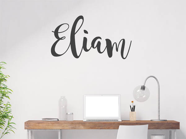 Wandtattoo Eliam in Handschrift