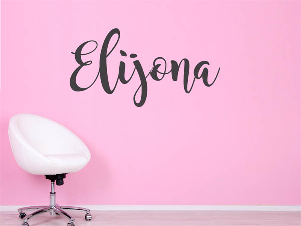 Wandtattoo Elijona in Handschrift