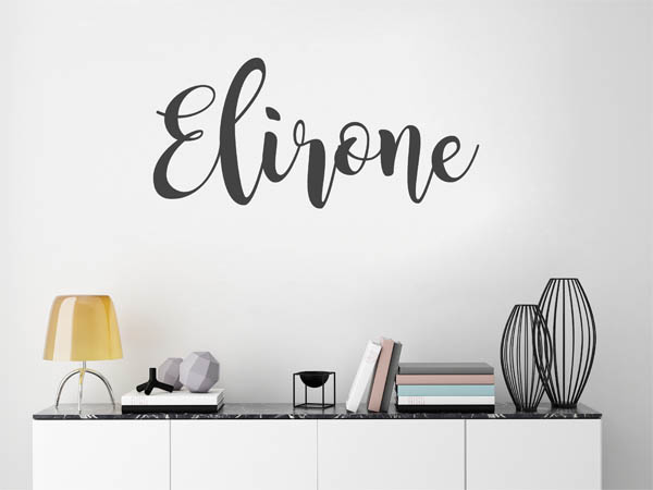 Wandtattoo Elirone in Handschrift