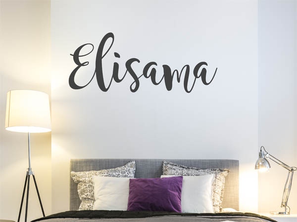 Wandtattoo Elisama in Handschrift