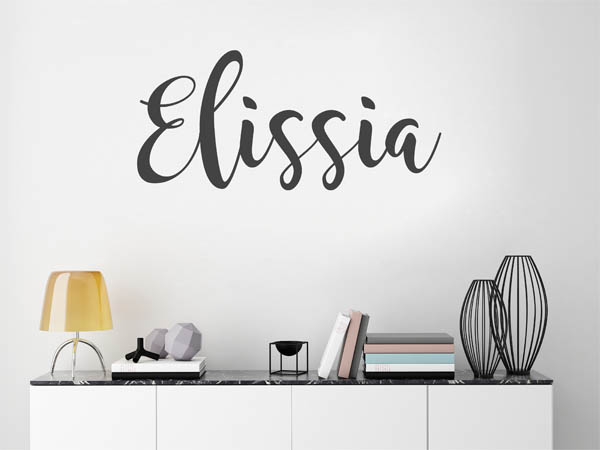 Wandtattoo Elissia in Handschrift