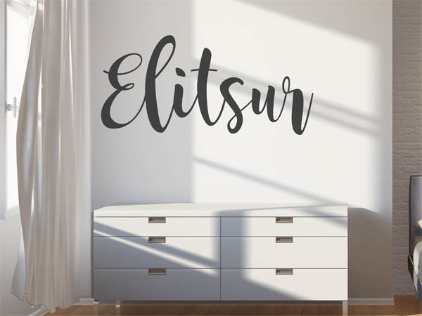 Wandtattoo Elitsur in Handschrift