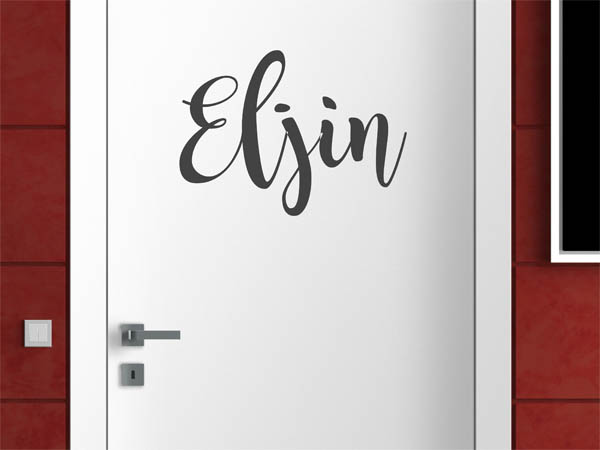 Wandtattoo Eljin in Handschrift
