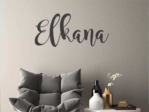 Wandtattoo Elkana in Handschrift
