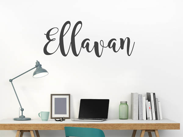 Wandtattoo Ellavan in Handschrift