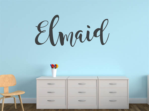 Wandtattoo Elmaid in Handschrift
