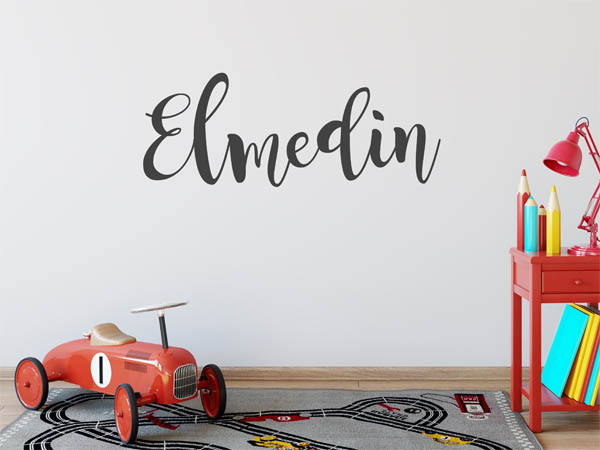 Wandtattoo Elmedin in Handschrift
