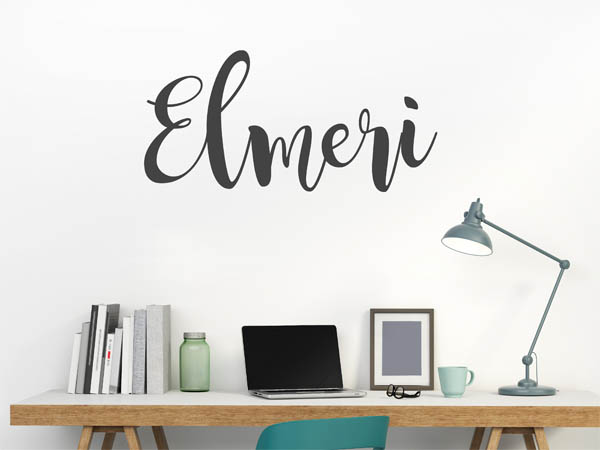 Wandtattoo Elmeri in Handschrift
