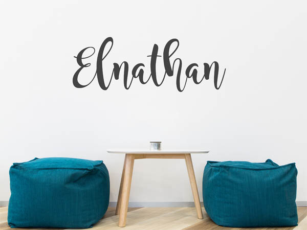 Wandtattoo Elnathan in Handschrift