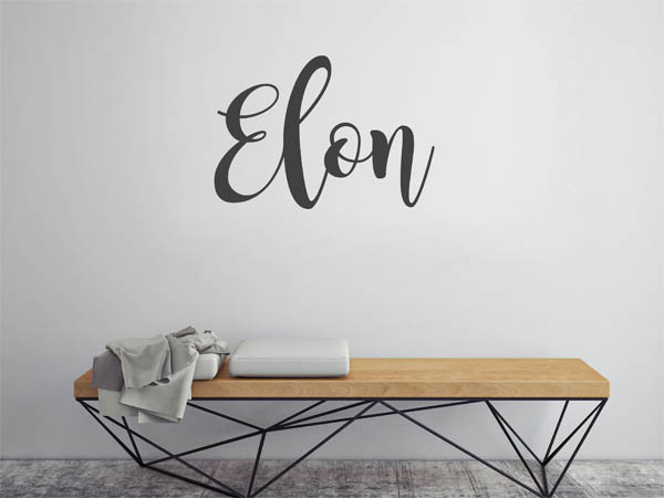 Wandtattoo Elon in Handschrift