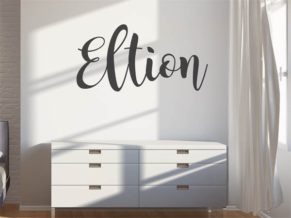Wandtattoo Eltion in Handschrift