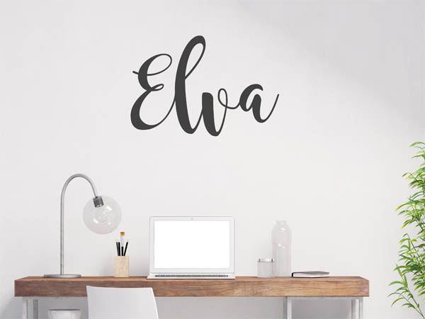 Wandtattoo Elva in Handschrift