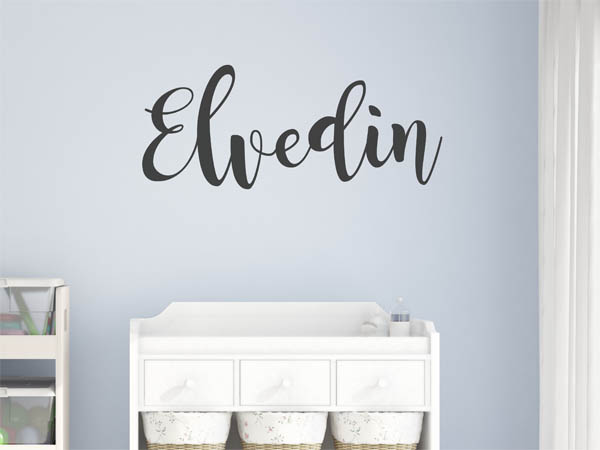 Wandtattoo Elvedin in Handschrift