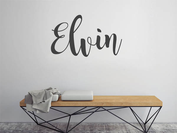 Wandtattoo Elvin in Handschrift