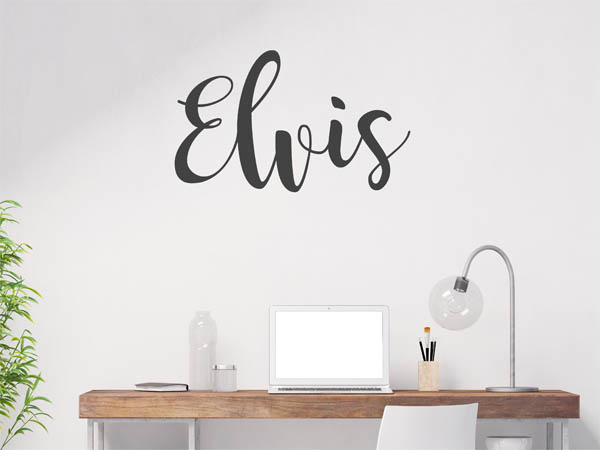 Wandtattoo Elvis in Handschrift