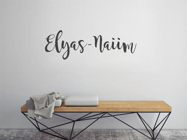 Wandtattoo Elyas-Naiim in Handschrift