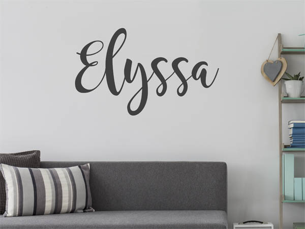 Wandtattoo Elyssa in Handschrift
