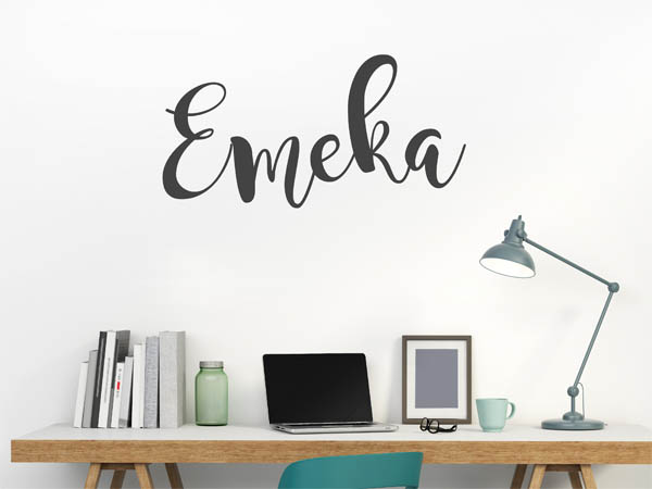 Wandtattoo Emeka in Handschrift