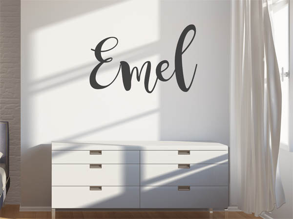 Wandtattoo Emel in Handschrift