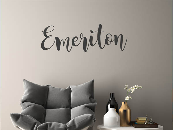 Wandtattoo Emeriton in Handschrift